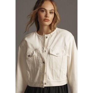 Citizens of Humanity Renata Collarless Denim Jacket size M NWT